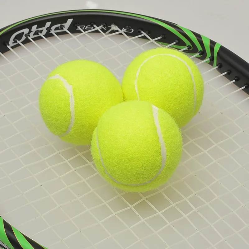 Synthetic Fiber Tennis Ball Rubber Tennis Ball 3pcs Brand Quality