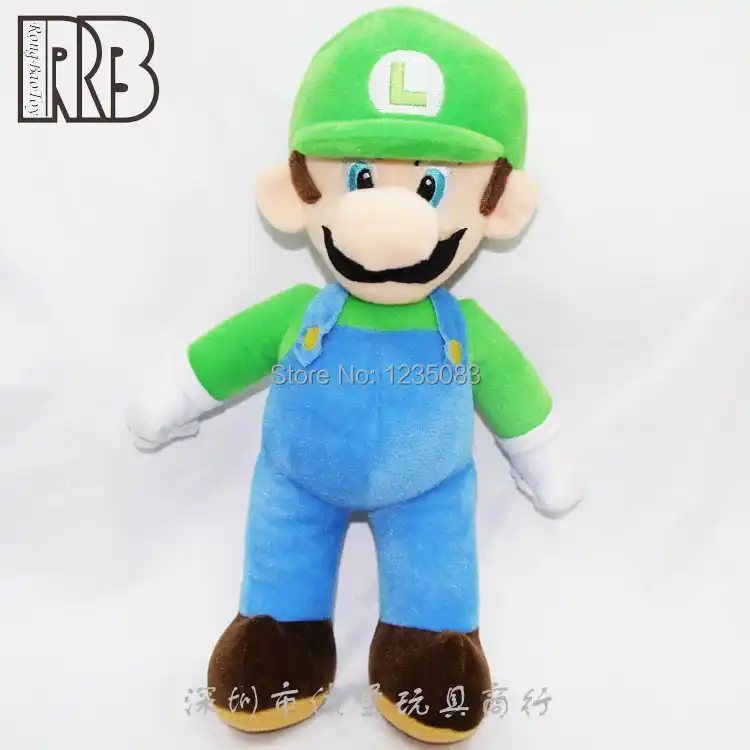 Super Mario Bros. LUIGI Плюшевая Кукла Мягкая кукла Moive ТВ игра аниме плюшевая игрушка 9 дюймов - изображение