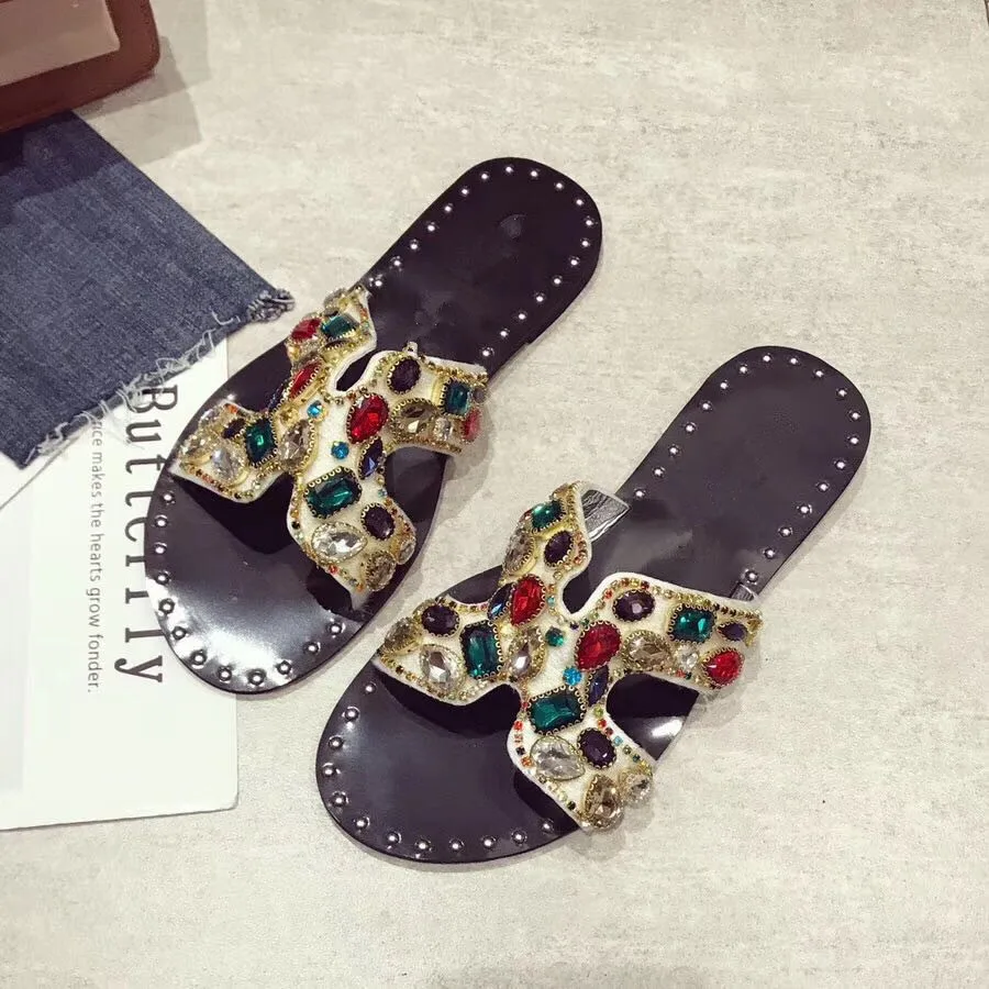 Bout À Show Mujer as Chaussons Diapositives Casual Plage Mixte Couleur Sandales Zapatos Slingback Femme Chaussures Dames As Show Sandalias Cristal Ouvert wnFBwqY0xg