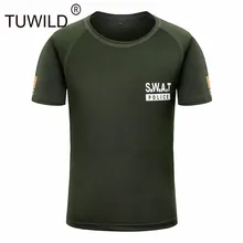 Летняя Высококачественная Мужская футболка с круглым вырезом, с принтом лайкры, с коротким рукавом, в стиле милитари, зеленая, быстросохнущая, дышащая