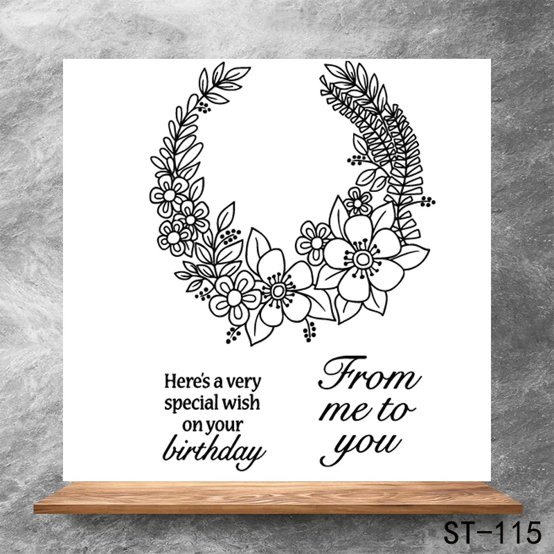

Give your blessing Transparent Clear Stamps DIY Scrapbooking Album Card Making DIY Decoration Making Embossing Stencil