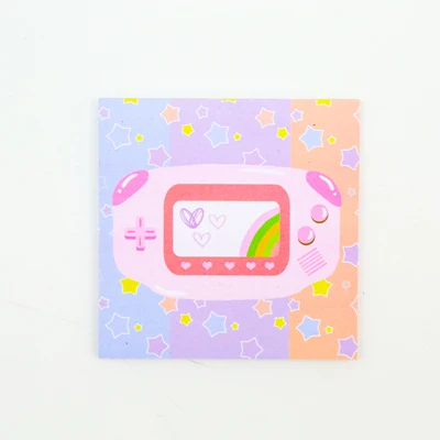 Kawaii розовый компьютерная игра липкий блокнот для заметок детский планировщик блокнот бумажные закладки для школьных учебников офисные принадлежности подарок - Цвет: A