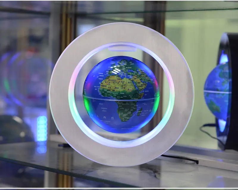 Magnetic Levitation Novelty Round LED World Map Globe Lamp Luminous Rotation Display Antigravity MagicDec Plasma Ball Light (12)