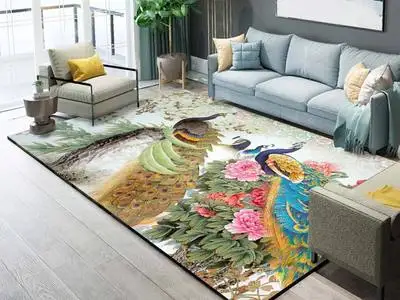 

200*230cm big size Nordic Feather Carpet for Livingroom bedroom Bedside Blanket Doormat Outdoor Prayer Parlor Home Floor Mat