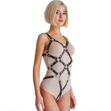 Кожаные ремни для чулок для женщин, пастельные готические сексуальные женские подтяжки, сексуальные подтяжки для ночного клуба