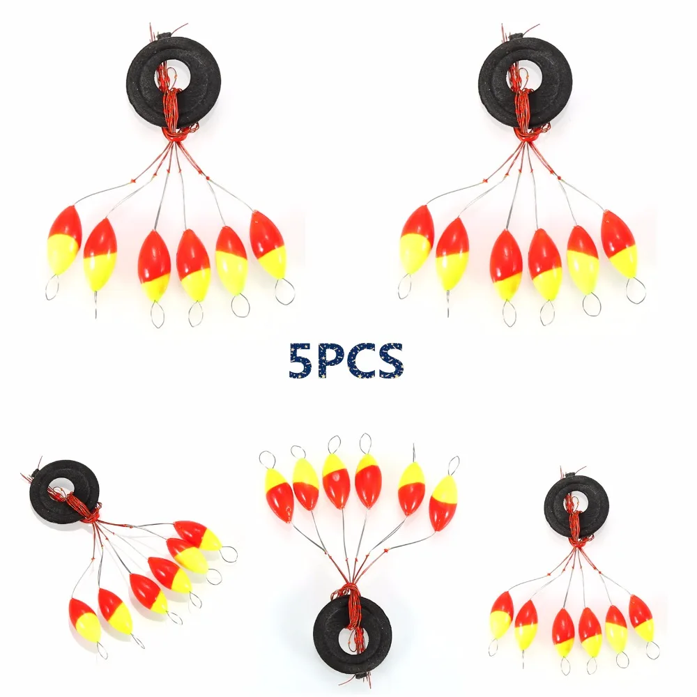 5PCS 6 in 1 Cylinder font b Fishing b font Stopper font b Fishing b font