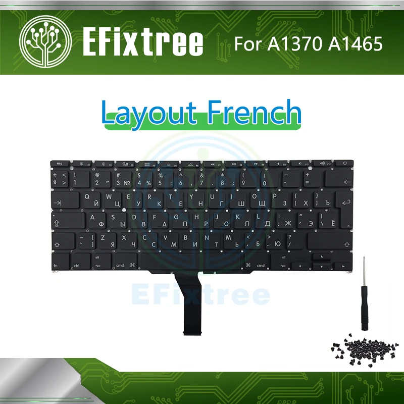 

French A1465 A1370 Keyboard Layout For Mabook Air 11'' ' AZERTY' Version 2011 2012 2013 2014 2015 EMC 2471 2558 2658 2924