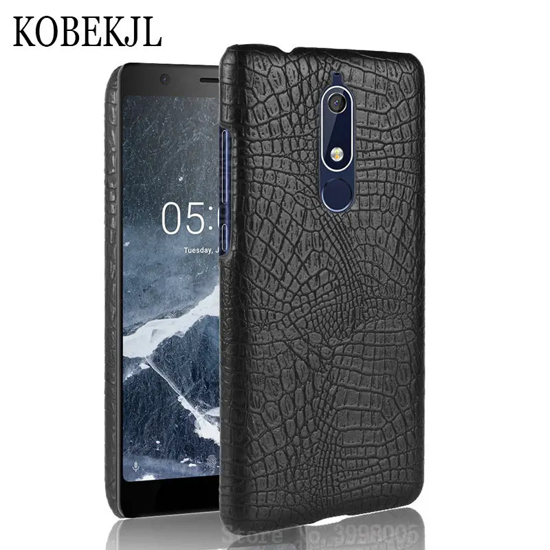 Чехол для Nokia 5 Nokia5 2018 чехол 1 Жесткий из искусственной кожи телефона TA-1061 TA-1075 TA-1088