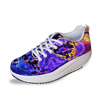 

NOIDYDESIGNS Height Increasing Women flat Platform Shoes Autumn Summer Serpentine Leopard Printed Female Swing Slimming Shoes