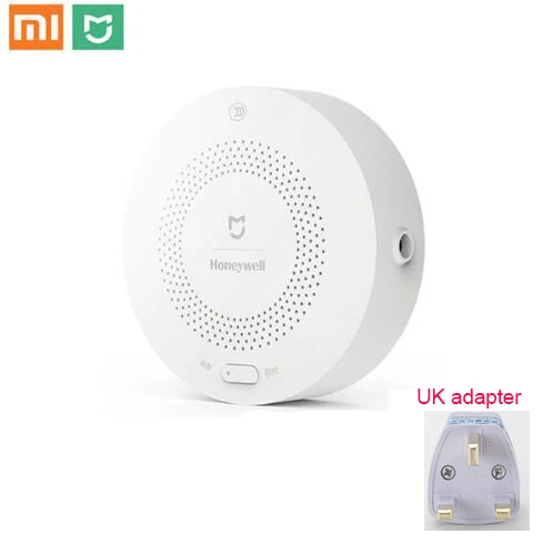 Xiaomi Mijia Honeywell умный детектор газа CH4 мониторинг Газа потолок и настенный приложение Mihome дистанционное управление - Цвет: Add UK Plug