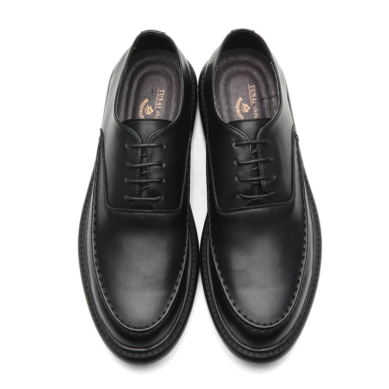 

Summer Black Male Shoes Korean Version Of The Trend Of Men's Casual Business Shoes British Retro Society Small Shoes Men Summer