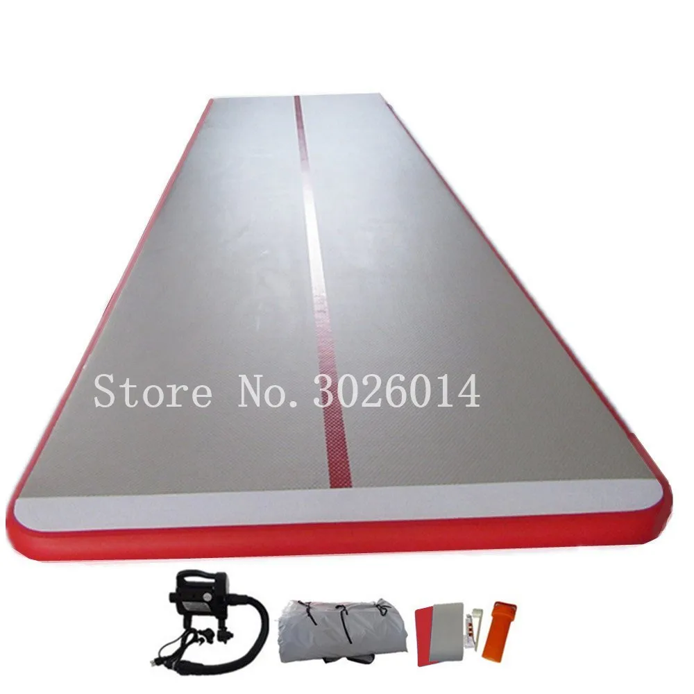 

Free Shipping Airtrick Inflatable Gymnastics Air Mat 4m Length Air Track Tumbling Mat with Electric Air Pump for Training
