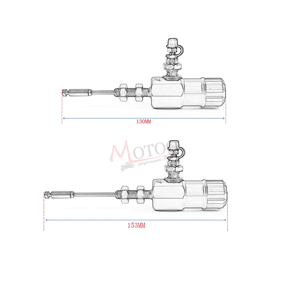  Motoo - Motorcycle performance Adelin hydraulic brake clutch master cylinder rod system performance