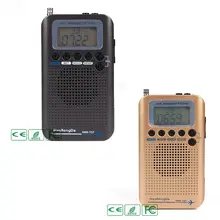 HRD-737 цифровой ЖК-дисплей Полнодиапазонный радио портативный FM/AM/SW/CB/Air/VHF World Band стерео приемник радио с будильником