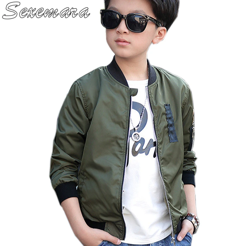

SexeMara 2018 children's clothing boy's jacket spring Korean version of the big boy short jacket children's jacket
