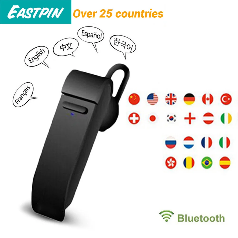 

Smart Voice Translator Bluetooth Instant Voice Translator Real-time Earphone Travel Business Traductor Support Over 25 Languages