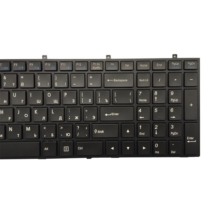 Russian Keyboard for DNS Clevo W370ET W350ET W370STQ W350ST W355 W670SC W350SS W670SR W370SS RU bl