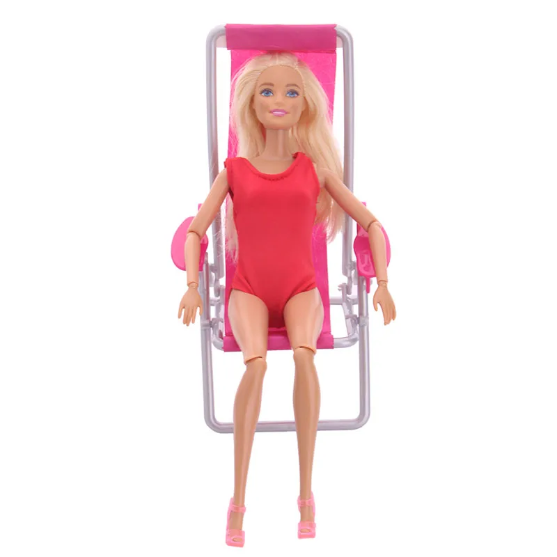 Fleta Handmade Mini Beach Chair For 28cm Doll DIY Accessories Kids Gift Fleta Handmade Mini Beach Chair For 28cm Doll DIY Accessories Kids Gift