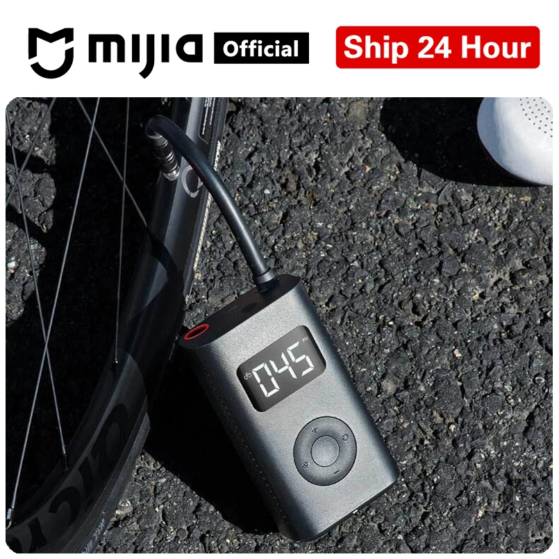 

2019 Xiaomi Mijia Portable Smart Digital Tire Pressure Detection Electric Inflator Pump for Bike Motorcycle Car Football