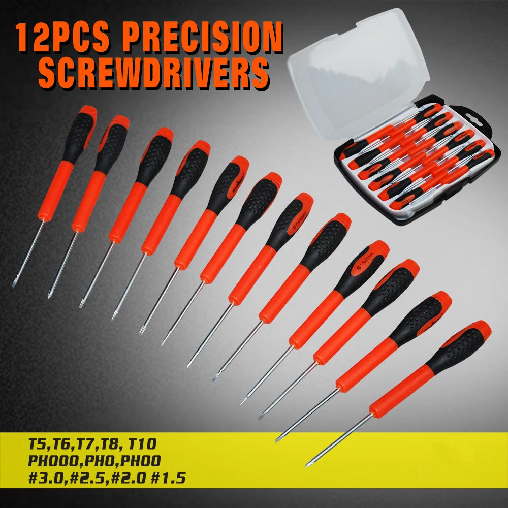 

2017 12Pcs Precision Multitul Repair Hand Tool Kit Diagnostic Screwdrivers Set Household PC & Phones Durable AD1028