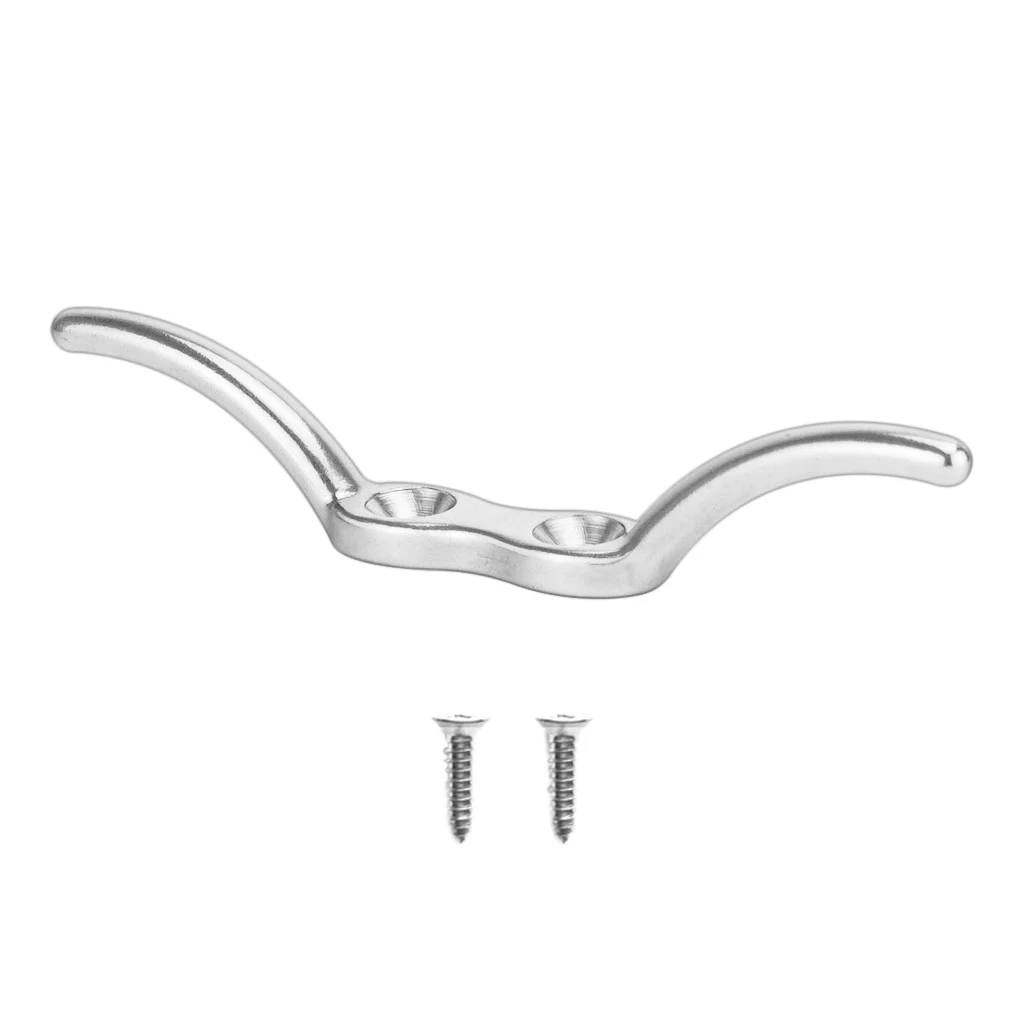 Flagpole Rope Cleat Hook 4 inch Universal for Marine Boat Car Truck RV