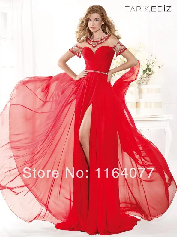 tarik ediz red gown