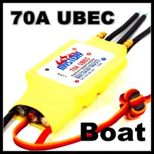 2-7S Lipo 70A ESC 5V/5A UBEC Brushless Speed Controller ESC For RC Boat UBEC70A/S With Water Cooler