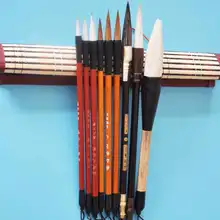 10 шт./компл. кисточка для китайской каллиграфии Комплект Шерсть ласки рисунок кисть, акварельная кисть художественных стационарный подарок пенал