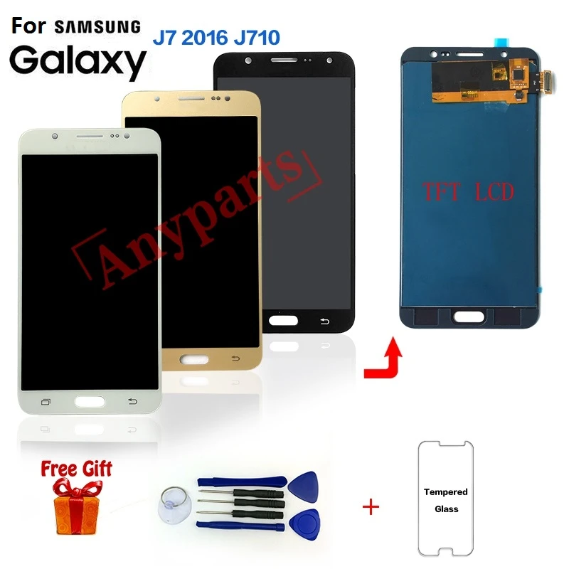 

Display For Samsung J7 2016 J710 J710F lcd Screen replacement for Samsung J7 2016 J710 J710K J710MN Display Screen module