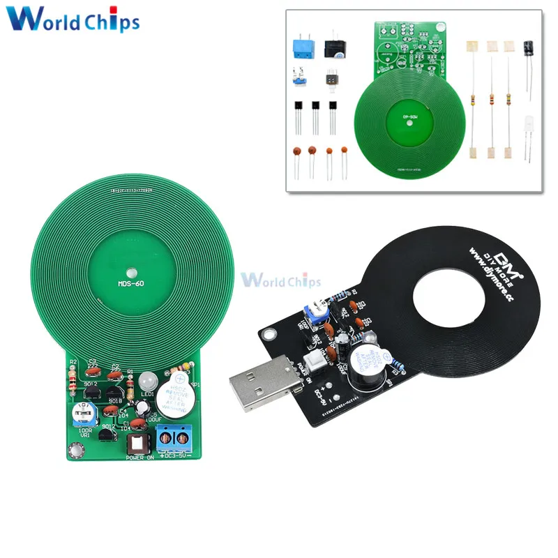 DIY Kit детектор металла модуль электронные детали DC 3V 5V 60 мм Бесконтактный Сенсор