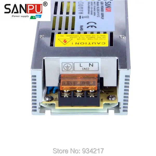 SANPU SMPS Светодиодный источник питания 300 Вт 12 В 25 А AC DC 220 в 12 В импульсный трансформатор Светодиодный драйвер 12 В SMPS тонкий маленький объем CE Rohs