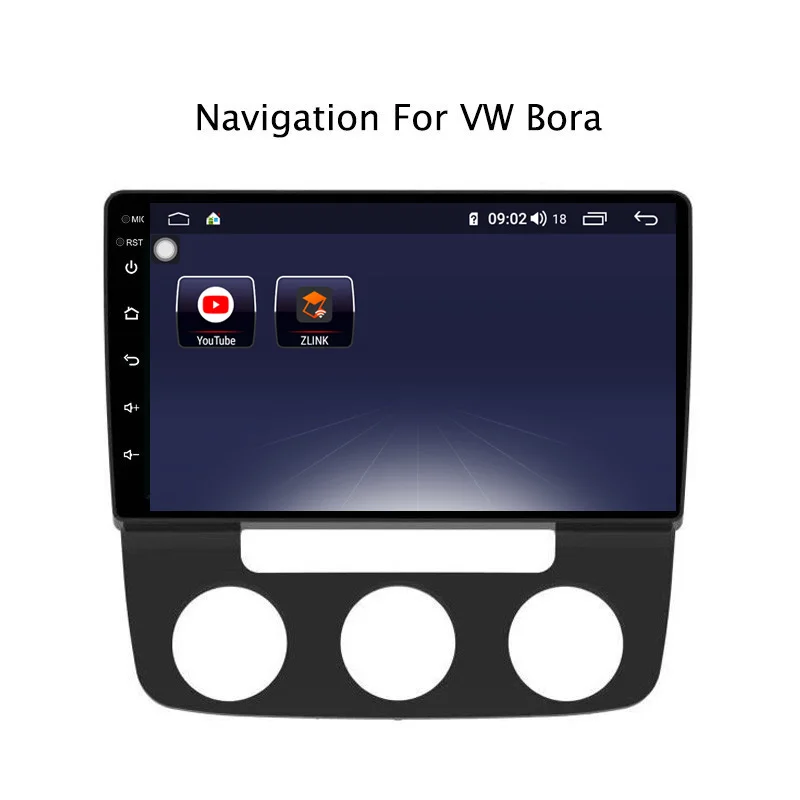 Excellent 10.1" Android 8.1 8 core 4G RAM 64G ROM GPS Navigation Car Radio For VW Bora 2008 2009-2012,with Carplay/4G LTE 3