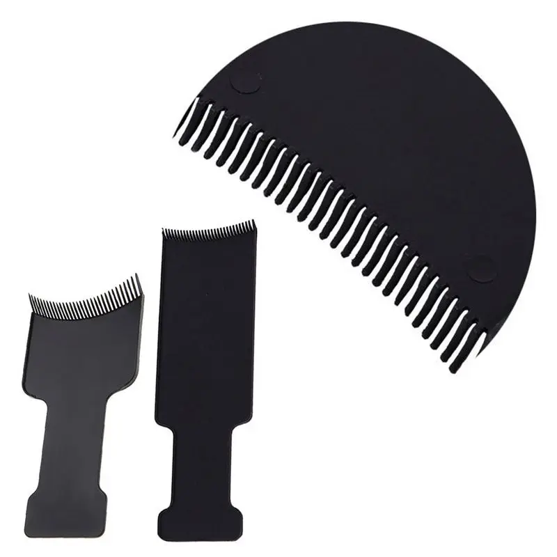 Mayitr 1pc Pro Hair Dyeing Comb Black ABS Hair Highlighting Comb Hair ...