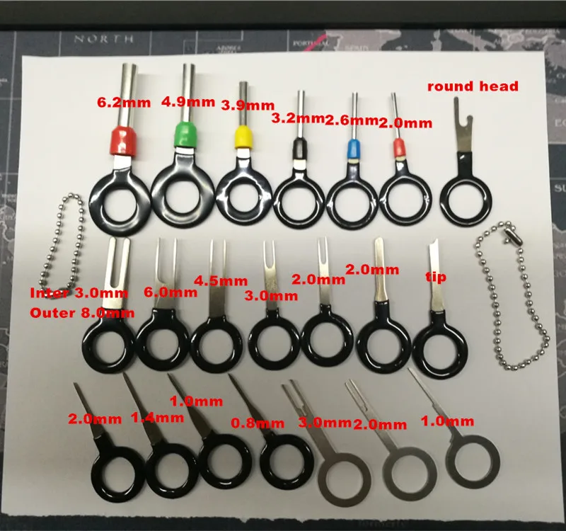 21 шт./компл. автомобильный терминал удаление электропроводки обжимной разъем инструмент удаления акне комплект автомобилей терминал ремонт ручные инструменты