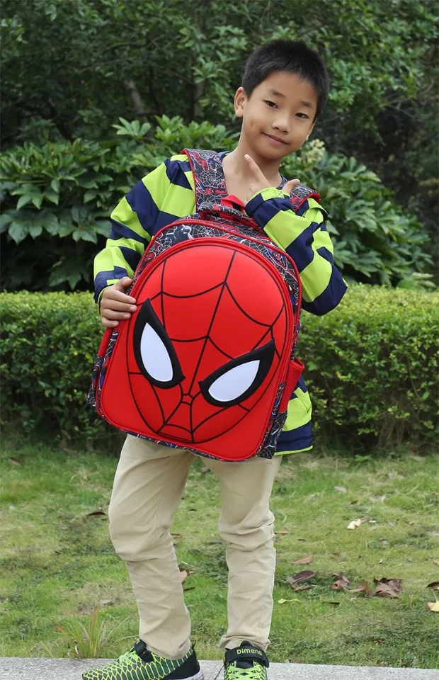 3D Spiderman Kids Primary School Backpack Boys Cartoon Spider Man Kindergarten Student Backpack Daypack Popular (7)