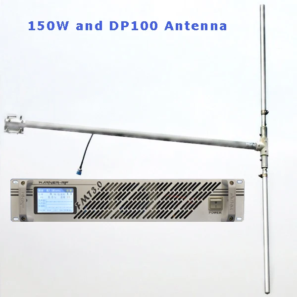 

FSN-150W 100W 150Watts FM Radio Transmitter and FM Radio DP100 Dipole Antenna RF Cable