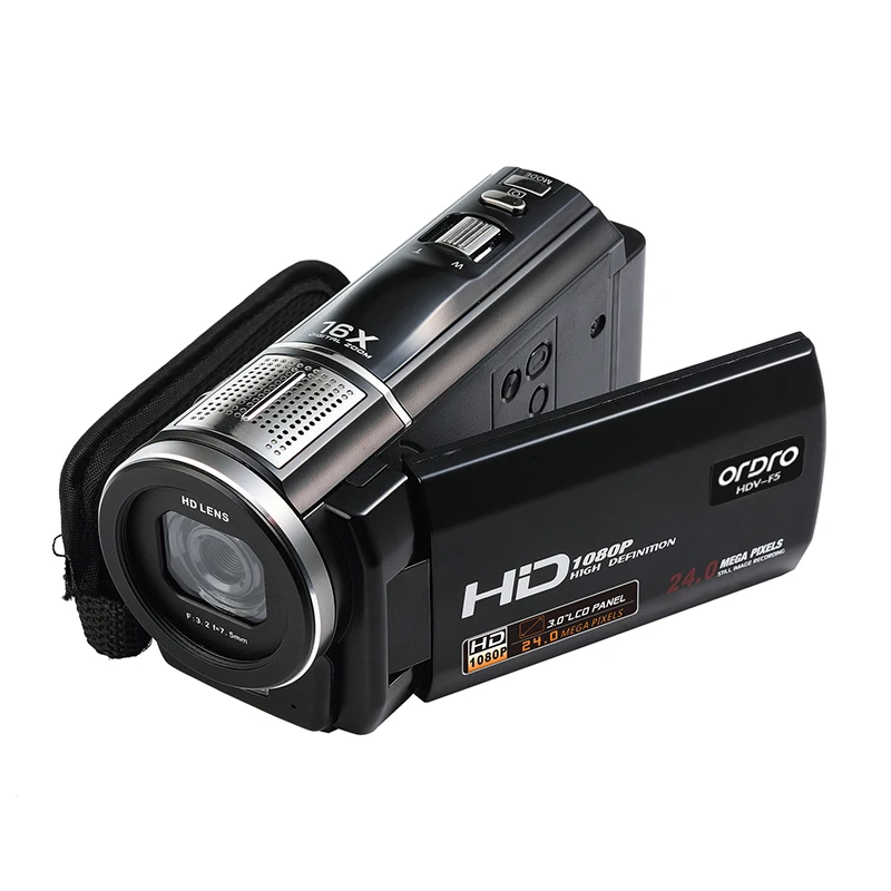 

Ordro Full HD 1080P Digital Camera 3.0 inch Screen Professional Camcorder Remote Control 16X Digital Zoom Video Cameras