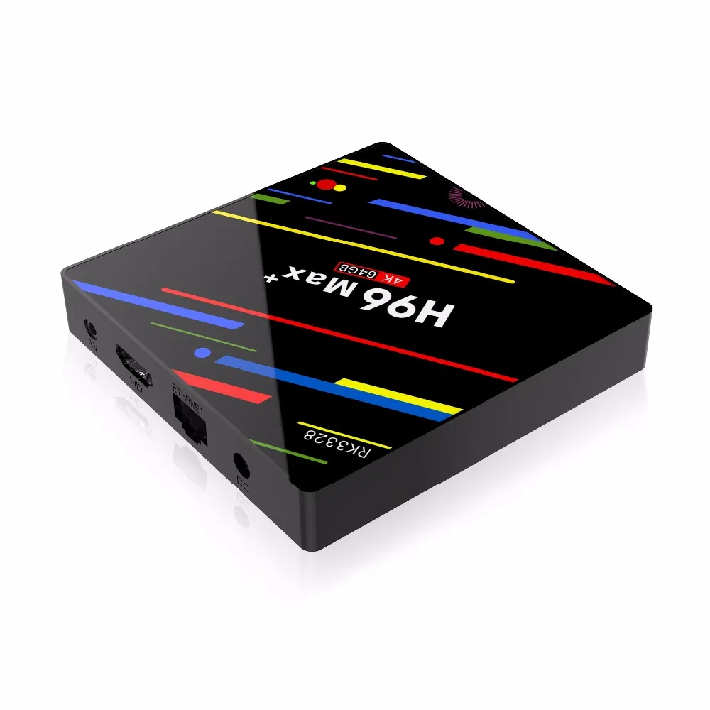 H96 MAX Plus Smart TV BOX Android 8.1 RK3328 4K Media Player QuadCore 4GB Ram 64GB ROM 8.1 H96Max + TV BOX USB3.0 BT pk h96 pro
