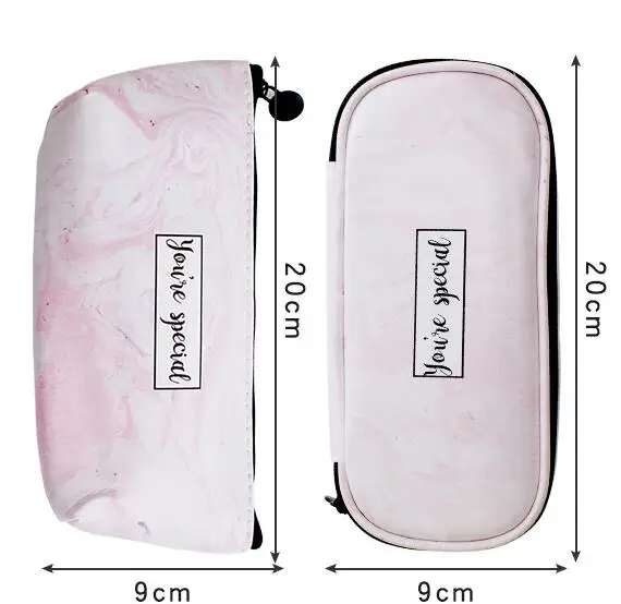 1 шт Мрамор пеналы большой Ёмкость Водонепроницаемый ручка сумки, школьные канцелярские карандаш сумка Девушка Карандаш подарок для школьника
