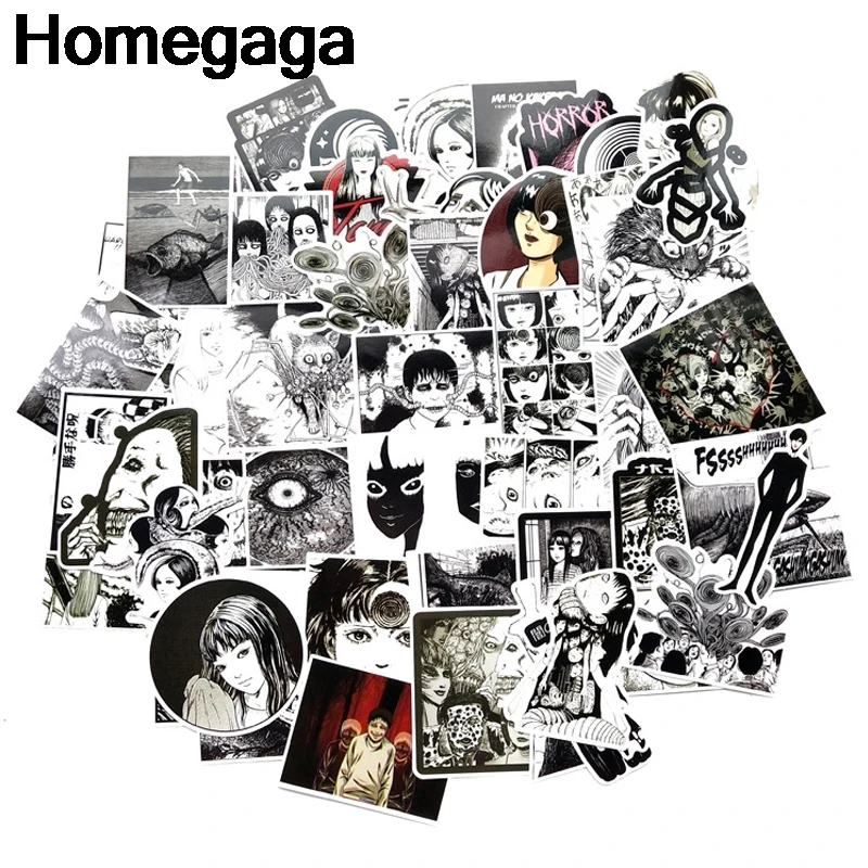 Homegaga 56 шт. Junji Itou Tomie ПВХ наклейки для скрапбукинга автомобильный багаж скейтборд телефон ноутбук настенные наклейки для гитары D2179