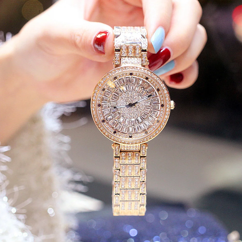 

Luxury Chic Brand Fund Diamond Quartz Watch for Women Waterproof