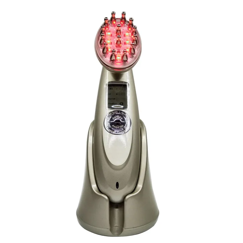 Estimulador do Folículo de Cabelo Perda de Cabelo do Cabelo Cabelo do Laser Elétrica Bio Microcorrente no Couro Cabeludo rf Ems Nutrir Anti do Laser Cabeça Relax Massager Máquina 7 Prod. perda cab. masc.