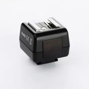 

Hot Shoe Wireless Optical Slave Flash Trigger Adapter PC Sync Socket for Canon Nikon DSLR