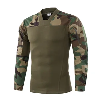 

Men T-Shirt Top Tactical Shirt CS Shooting Camouflage Outdoor Hunting Training Paintball Army Combat Long Sleeve Fishing Clothes
