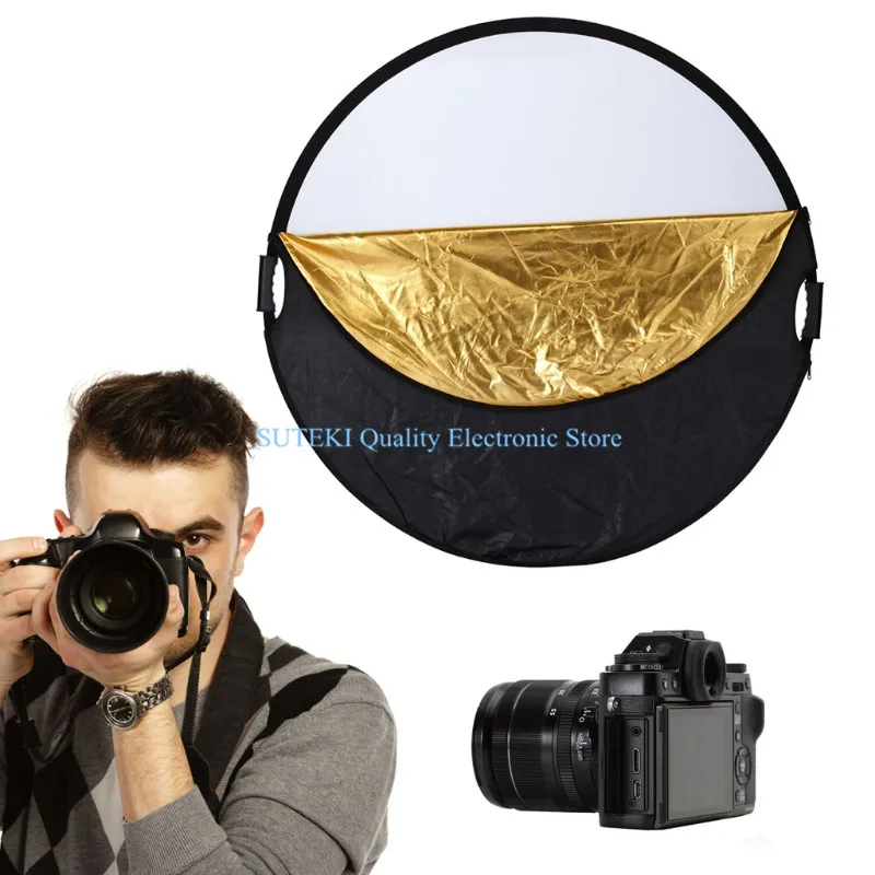 Photography Studio Multi Photo Disc Collapsible Light Reflector 110cm 43 5 in 1