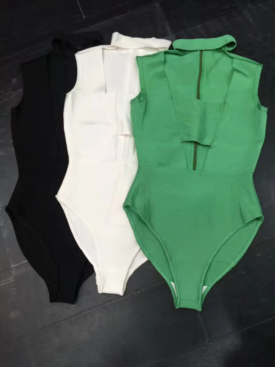 

2017 Hot Sale Must Have Runway Fashion Choker Strapless Design Wholesale Women Bandage Bodysuit Bandage Bathsuit