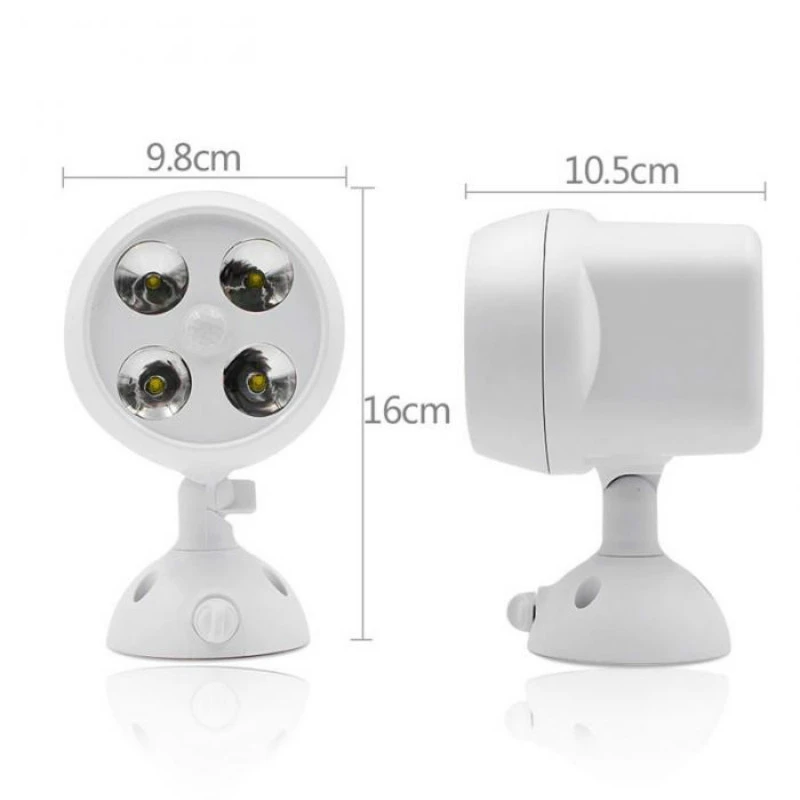 Sensor de Movimento Água ao ar Ip65 à Prova Leds Dwaterproof Livre Coruja Parede Jardim Pista Segurança Pátio Garagem Lâmpada Exterior 4 Luz 8 coruja luz parede jardim pista segurança pátio