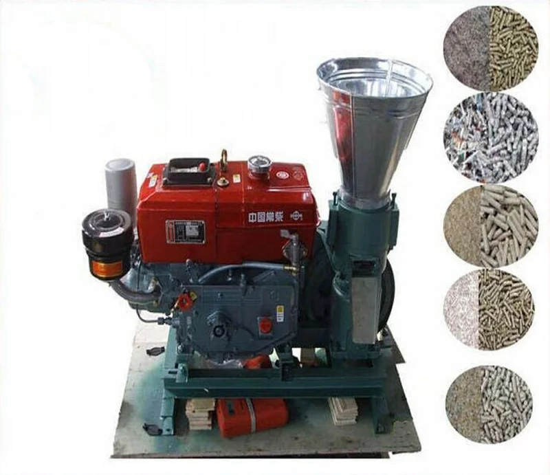 Manual KL150A Diesel Engine Pellet Mill / Wood Pellet Mill Machine