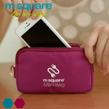 M Quadrat Reise Zubehör Kabel Zubehör Lagerung Veranstalter Clutch Mini Handytasche Kartenhalter