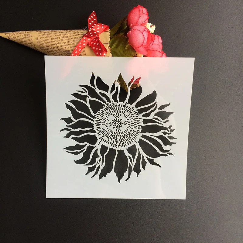 

Flower Plastic Layering Flower Spray Stencils Template DIY Paper Card Scrapbooking Photo Album Diary Hand Craft